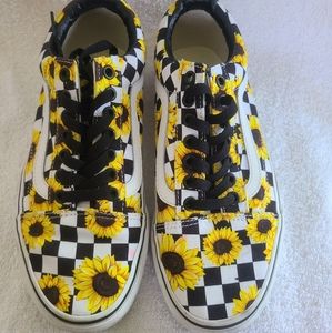 Vans 8.5 Custom Sunflower Checkerboard Old Skool